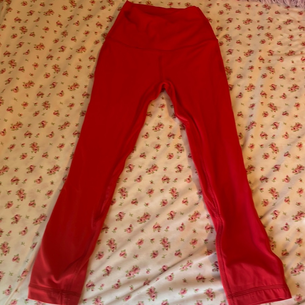 Lululemon Align Leggings Bright Red 28”